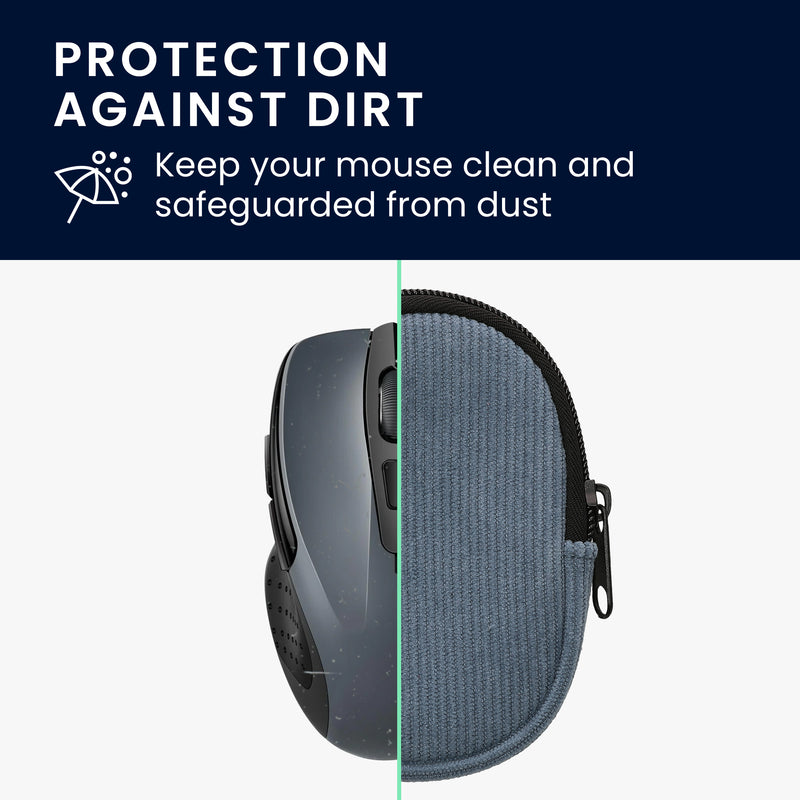 kwmobile Maus Tasche kompatibel mit TECKNET Pro 2.4G 2600 Hülle - Case für Bluetooth Maus aus robustem Stoff