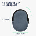 kwmobile Maus Tasche kompatibel mit TECKNET Pro 2.4G 2600 Hülle - Case für Bluetooth Maus aus robustem Stoff
