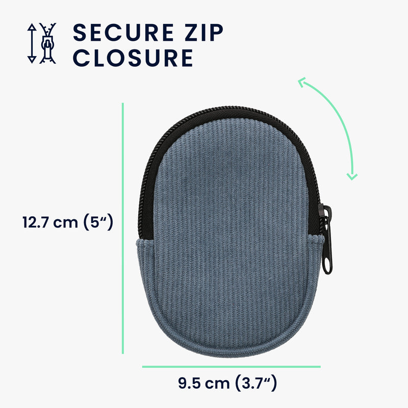 kwmobile Maus Tasche kompatibel mit TECKNET Pro 2.4G 2600 Hülle - Case für Bluetooth Maus aus robustem Stoff