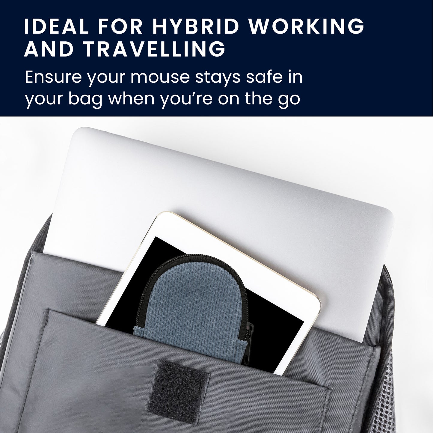 kwmobile Maus Tasche kompatibel mit TECKNET Pro 2.4G 2600 Hülle - Case für Bluetooth Maus aus robustem Stoff