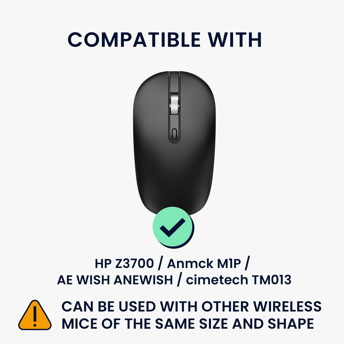 kwmobile Maus Tasche kompatibel mit HP Z3700 / Anmck M1P / AE WISH ANEWISH / cimetech TM013 Hülle - Case für Bluetooth Maus aus robustem und Neopren Stoff