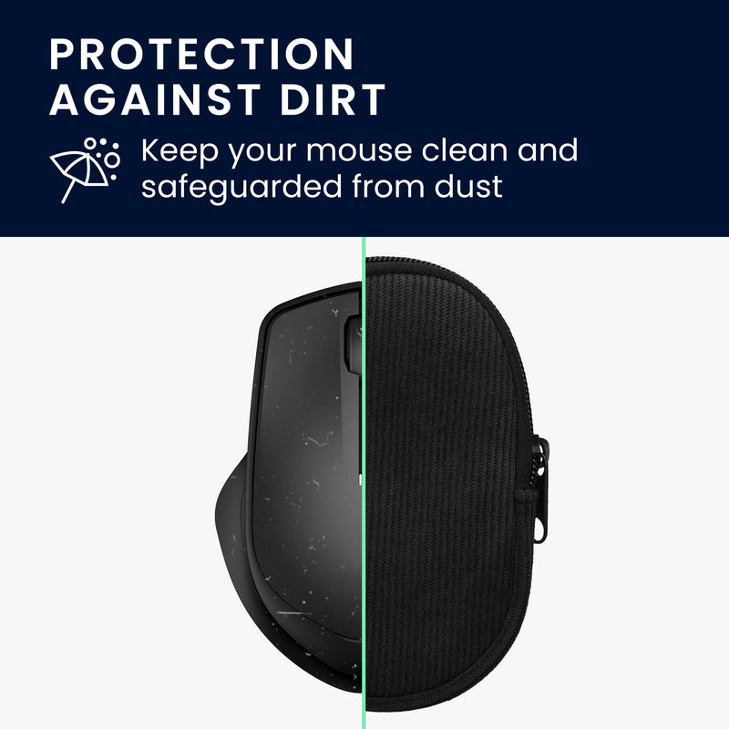 kwmobile Maus Tasche kompatibel mit HP 280M Silent / Logitech M705 Hülle Case für Bluetooth Maus aus robustem Stoff