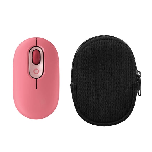 kwmobile Maus Tasche kompatibel mit Logitech POP Mouse Hülle - Case für Bluetooth Maus aus robustem Cord und Neopren Stoff - Schwarz Schwarz  