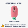 kwmobile Maus Tasche kompatibel mit Logitech POP Mouse Hülle - Case für Bluetooth Maus aus Neopren Stoff