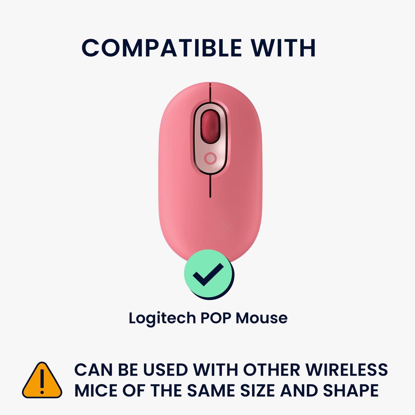 kwmobile Maus Tasche kompatibel mit Logitech POP Mouse Hülle - Case für Bluetooth Maus aus Neopren Stoff