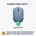kwmobile Maus Tasche kompatibel mit Logitech M171 Hülle - Case für Bluetooth Maus aus robustem und Neopren Stoff