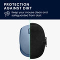 kwmobile Maus Tasche kompatibel mit Logitech M171 Hülle - Case für Bluetooth Maus aus robustem und Neopren Stoff