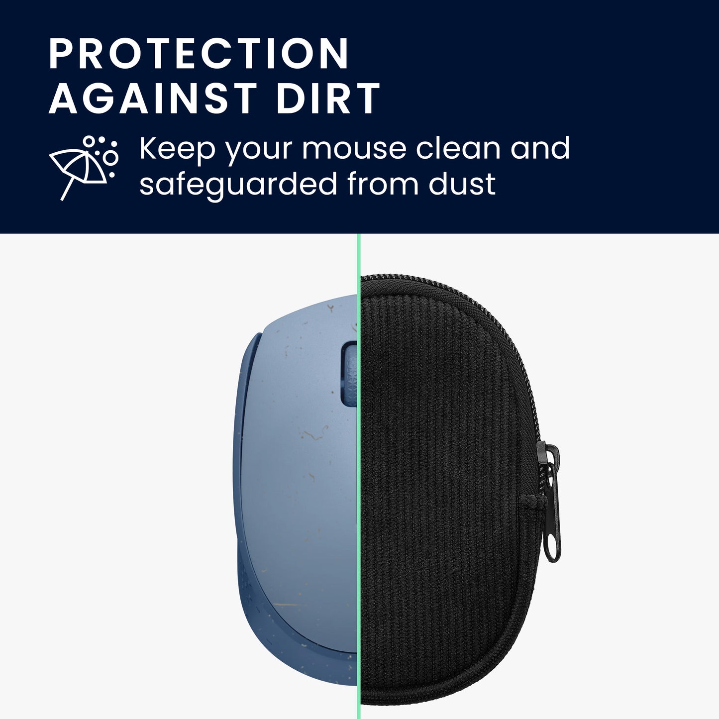 kwmobile Maus Tasche kompatibel mit Logitech M171 Hülle - Case für Bluetooth Maus aus robustem und Neopren Stoff