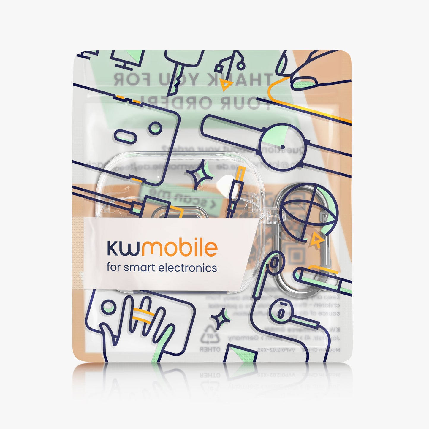 kwmobile Kopfhörer Case kompatibel mit Samsung Galaxy Buds 3 / Galaxy Buds 3 Pro Hülle mit Standfunktion und Sicherheitsverschluss