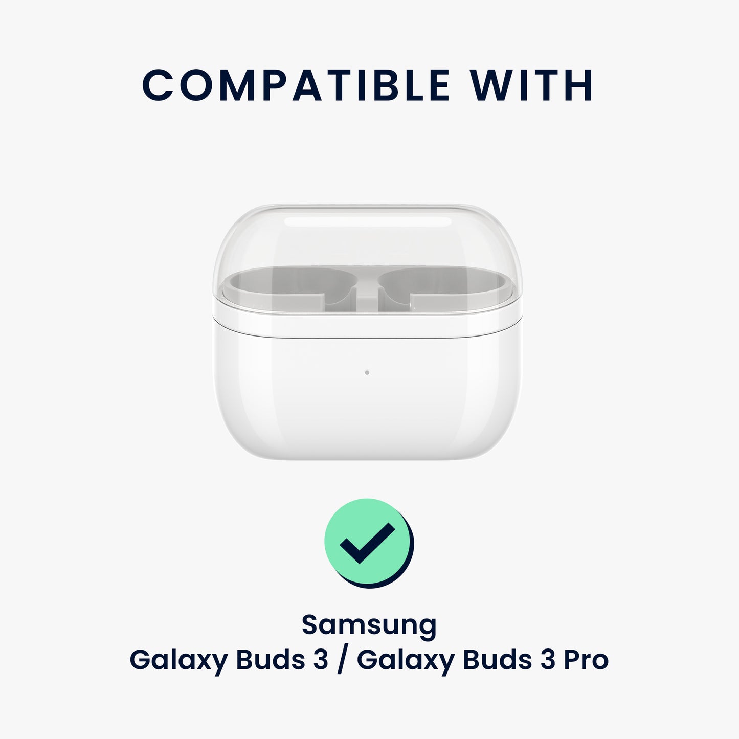kwmobile Kopfhörer Case kompatibel mit Samsung Galaxy Buds 3 / Galaxy Buds 3 Pro Hülle mit Standfunktion und Sicherheitsverschluss
