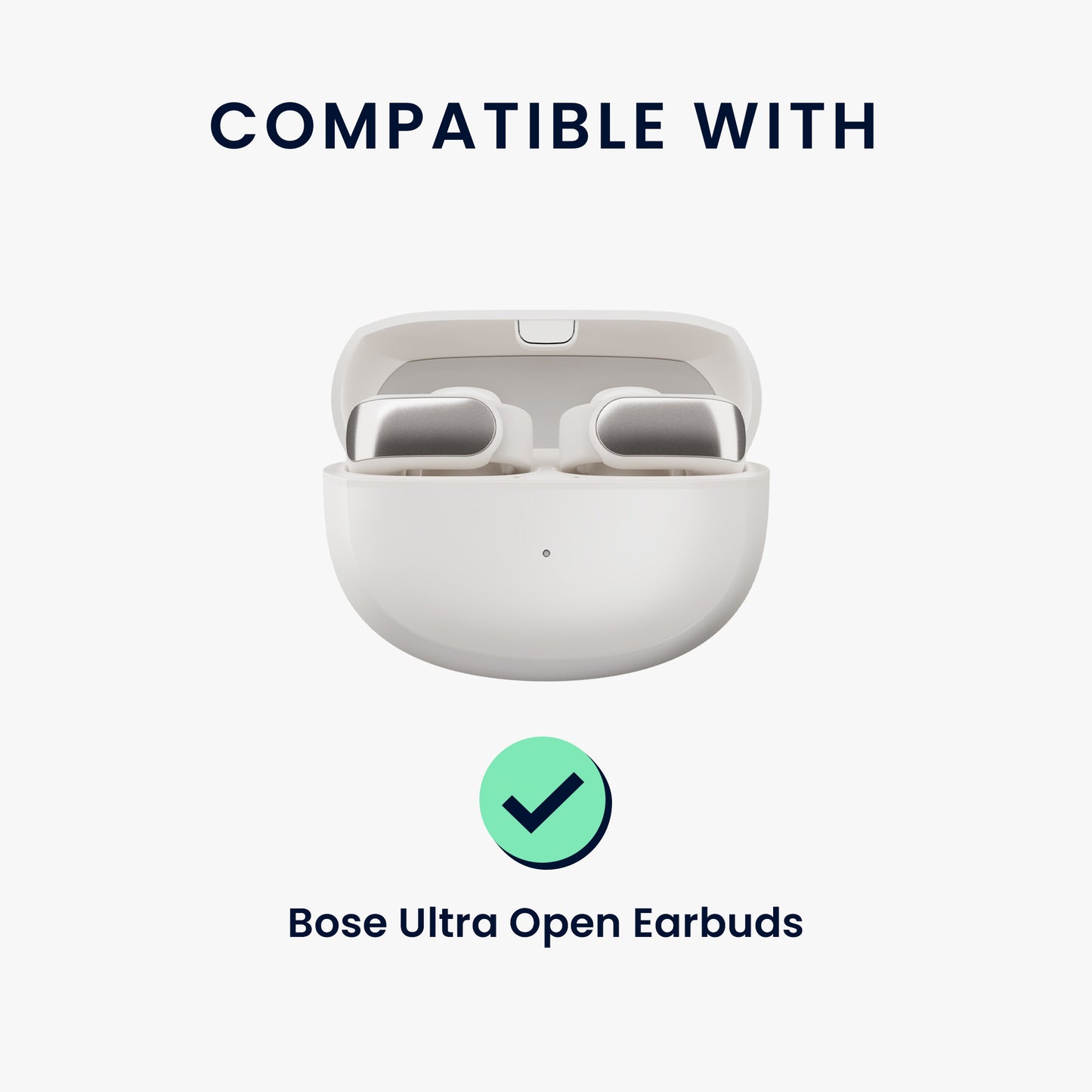kwmobile Kopfhörer Case kompatibel mit Bose Ultra Open Earbuds Hülle mit Standfunktion und Sicherheitsverschluss
