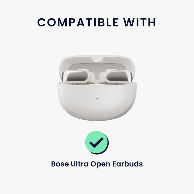 kwmobile Kopfhörer Case kompatibel mit Bose Ultra Open Earbuds Hülle mit Standfunktion und Sicherheitsverschluss