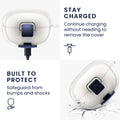 kwmobile Kopfhörer Case kompatibel mit Bose Ultra Open Earbuds Hülle mit Standfunktion und Sicherheitsverschluss