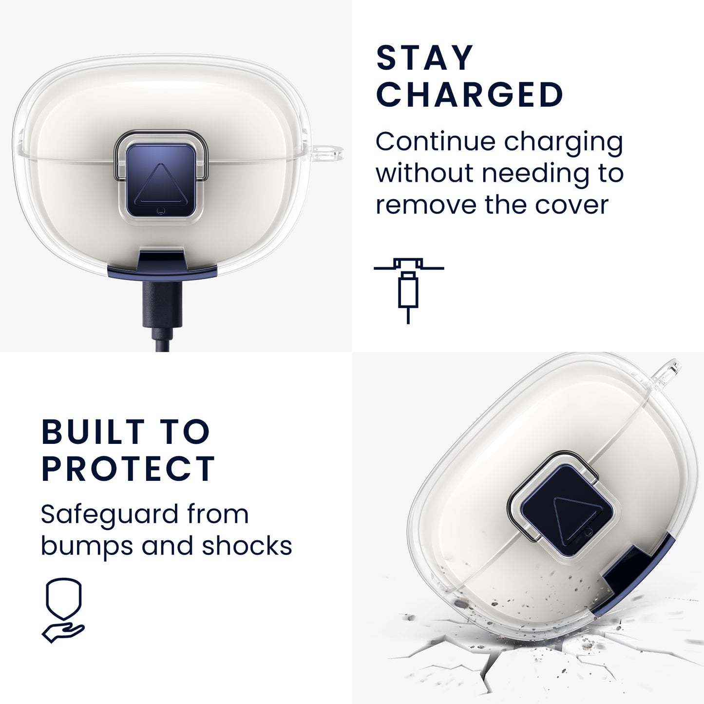 kwmobile Kopfhörer Case kompatibel mit Bose Ultra Open Earbuds Hülle mit Standfunktion und Sicherheitsverschluss