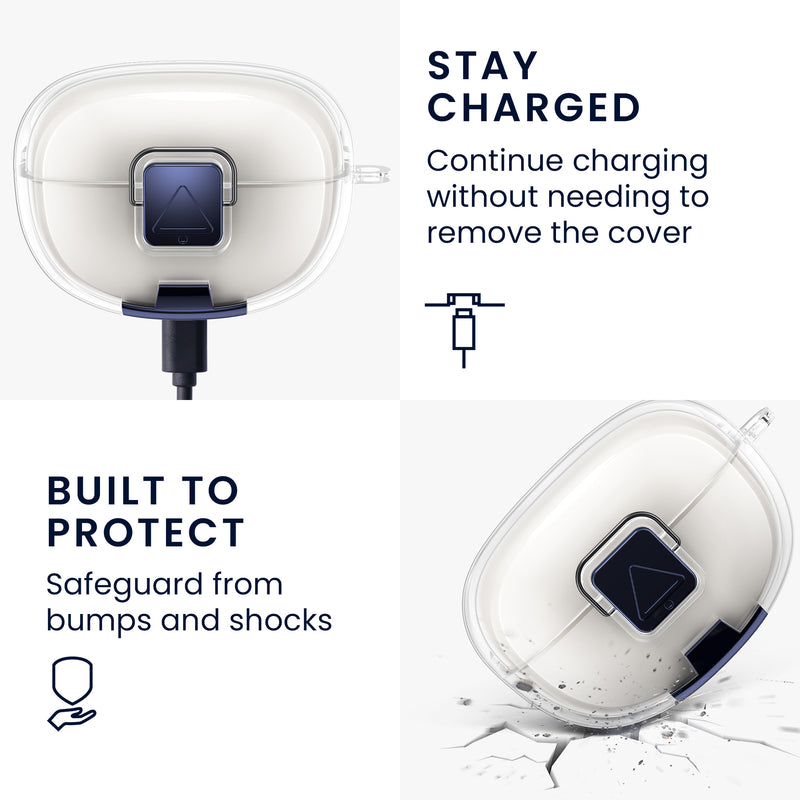 kwmobile Kopfhörer Case kompatibel mit Bose Ultra Open Earbuds Hülle mit Standfunktion und Sicherheitsverschluss