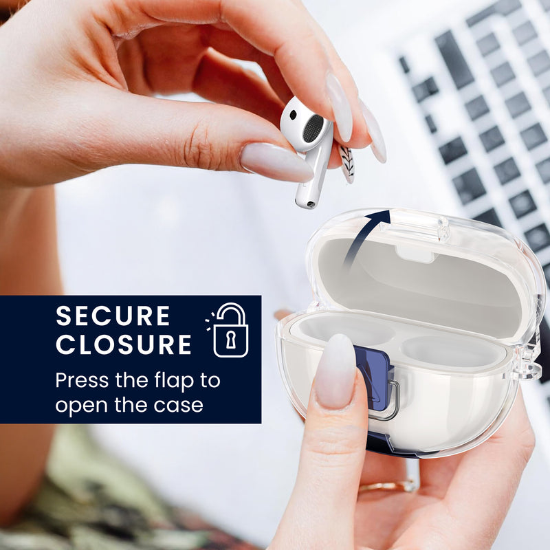 kwmobile Kopfhörer Case kompatibel mit Bose Ultra Open Earbuds Hülle mit Standfunktion und Sicherheitsverschluss