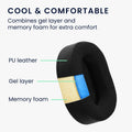kwmobile Ohr Polster für Corsair HS55 Ohrpolster Ersatz Kopfhörer Ersatzteile Kopfhörer Ersatzpolster mit Cooling Effekt
