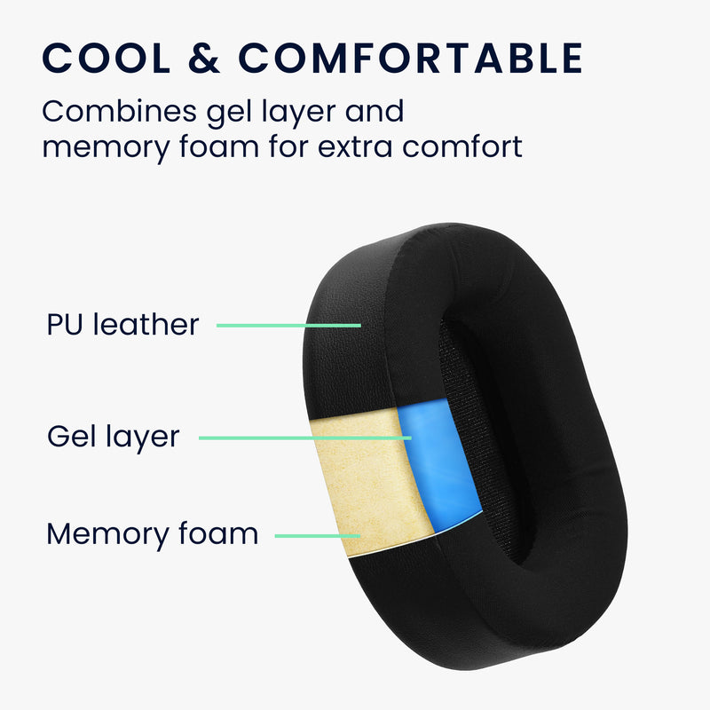 kwmobile Ohr Polster für Corsair HS55 Ohrpolster Ersatz Kopfhörer Ersatzteile Kopfhörer Ersatzpolster mit Cooling Effekt