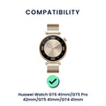 kwmobile Uhrenarmband für Huawei Watch GT6 41mm / GT5 Pro 42mm / GT5 41mm / GT4 41mm Armband Fitnesstracker Band Set Ersatzarmband Smartwatch