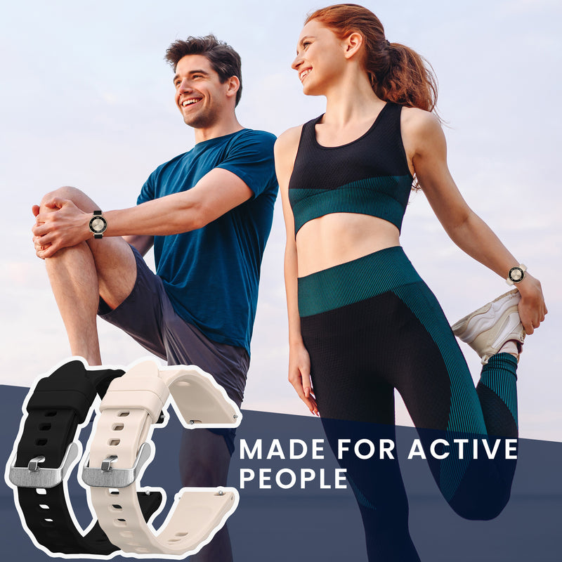 kwmobile Uhrenarmband für Huawei Watch GT6 41mm / GT5 Pro 42mm / GT5 41mm / GT4 41mm Armband Fitnesstracker Band Set Ersatzarmband Smartwatch