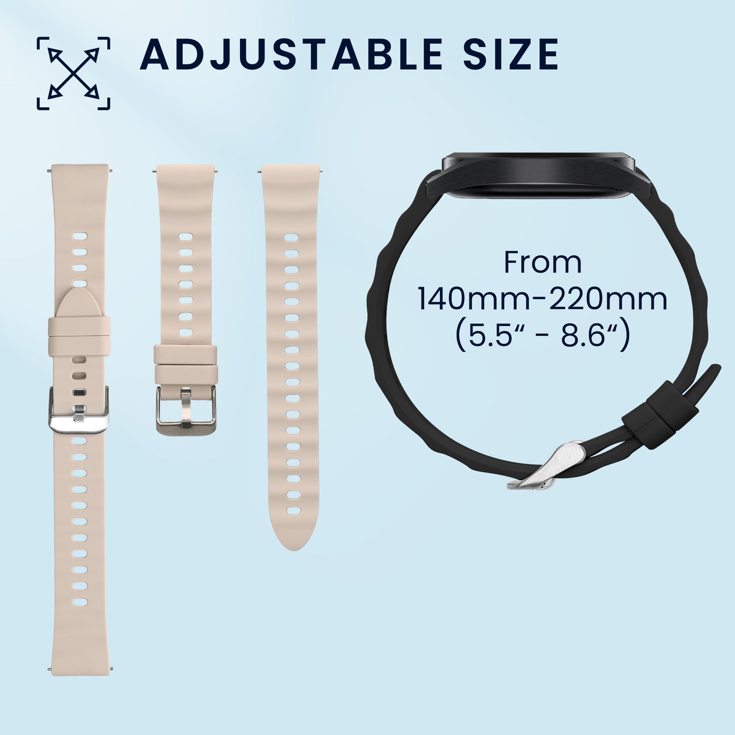 kwmobile Uhrenarmband für Huawei Watch GT6 41mm / GT5 Pro 42mm / GT5 41mm / GT4 41mm Armband Fitnesstracker Band Set Ersatzarmband Smartwatch