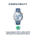 kwmobile Uhrenarmband für Huawei Watch GT6 Pro 46mm / GT6 46mm / GT5 Pro 46mm / GT5 46mm Armband Fitnesstracker Band Set Ersatzarmband Smartwatch