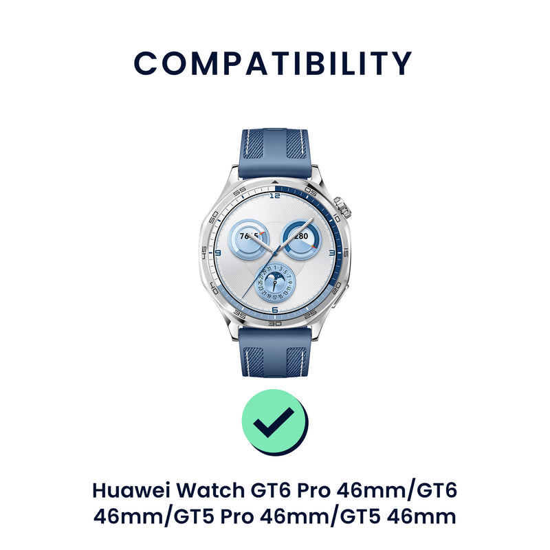 kwmobile Uhrenarmband für Huawei Watch GT6 Pro 46mm / GT6 46mm / GT5 Pro 46mm / GT5 46mm Armband Fitnesstracker Band Set Ersatzarmband Smartwatch