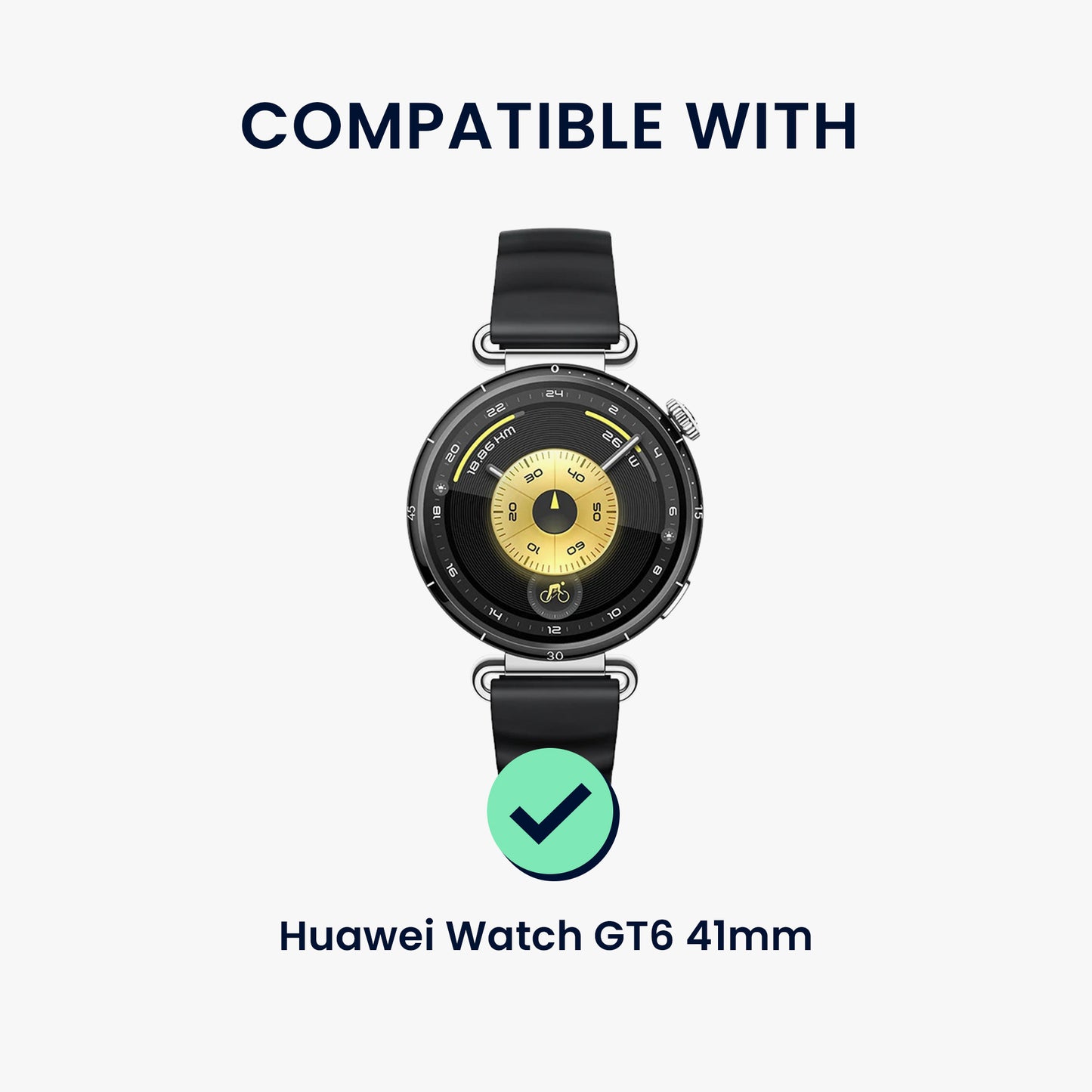 kwmobile Schutzhülle kompatibel mit Huawei Watch GT6 41mm Hülle - Fitness Tracker Case aus Soft Smartwatch Case