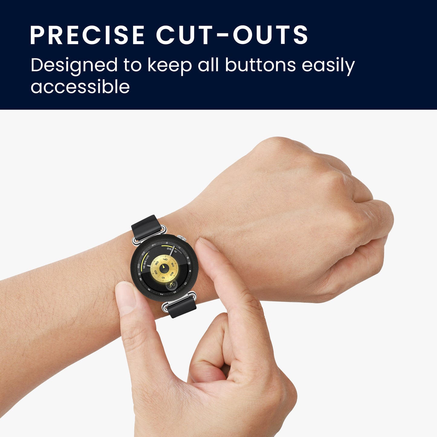 kwmobile Schutzhülle kompatibel mit Huawei Watch GT6 41mm Hülle - Fitness Tracker Case aus Soft Smartwatch Case