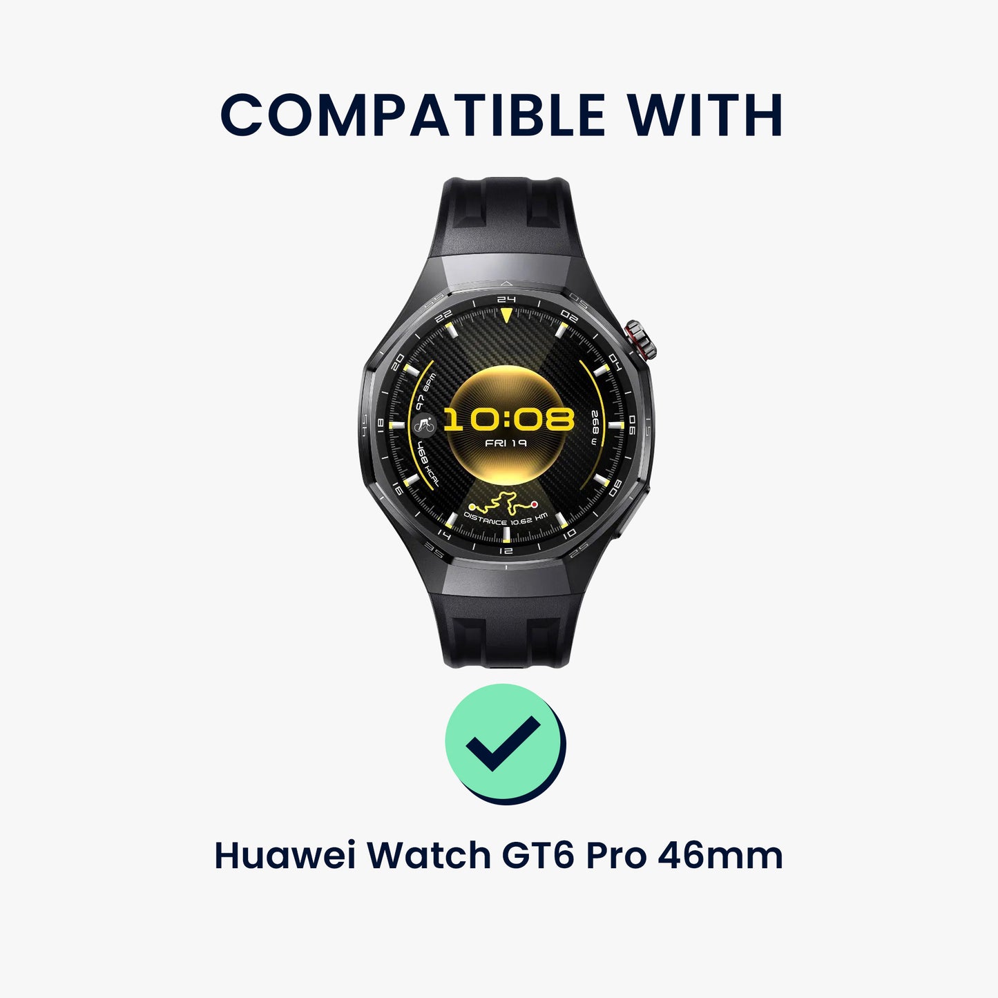 kwmobile Schutzhülle kompatibel mit Huawei Watch GT6 Pro 46mm Hülle Fitness Tracker Case Soft Smartwatch Case