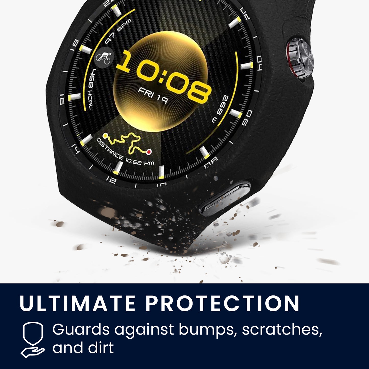 kwmobile Schutzhülle kompatibel mit Huawei Watch GT6 Pro 46mm Hülle Fitness Tracker Case Soft Smartwatch Case
