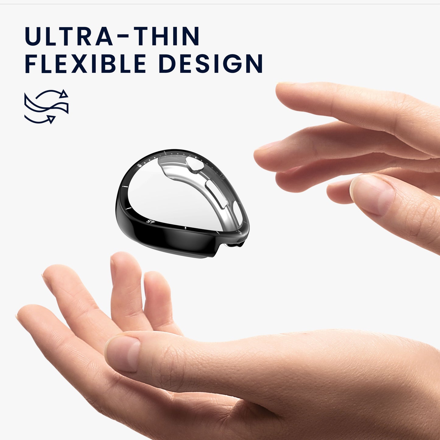kwmobile Schutzhülle für Huawei Watch GT6 41mm Fullbody Display Cover Set