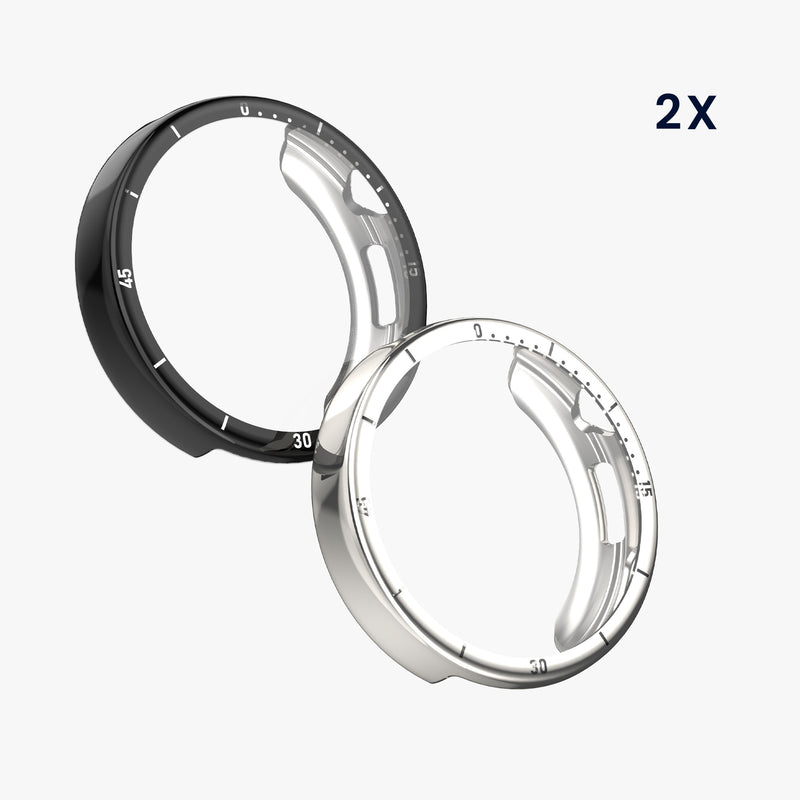kwmobile Schutzhülle für Huawei Watch GT6 41mm Fullbody Display Cover Set