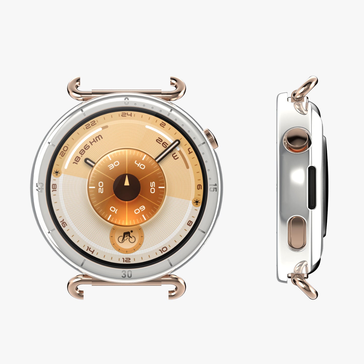 kwmobile Schutzhülle für Huawei Watch GT6 41mm Fullbody Display Cover Set