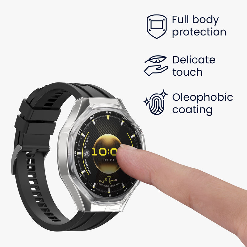 kwmobile Hülle für Huawei Watch GT6 Pro 46mm Fullbody Display Cover Set