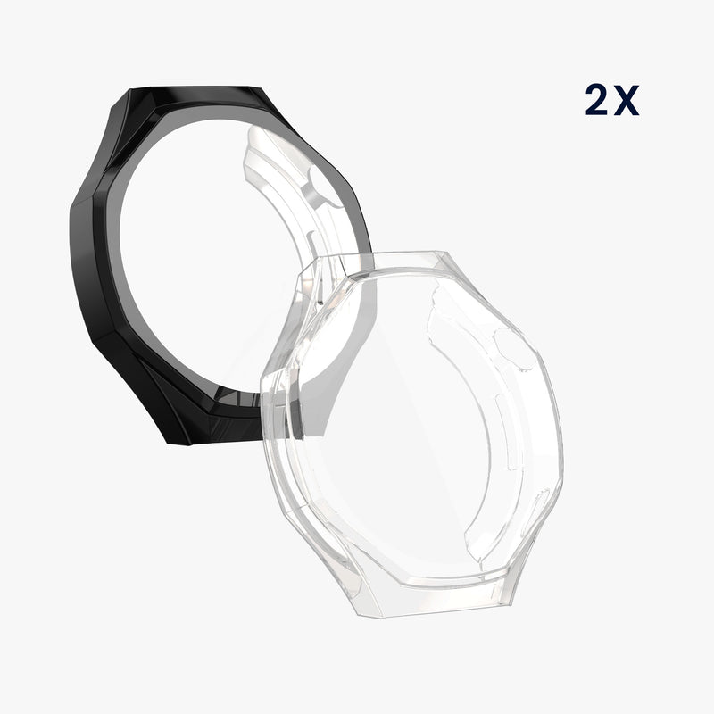 kwmobile Hülle für Huawei Watch GT6 Pro 46mm Fullbody Display Cover Set