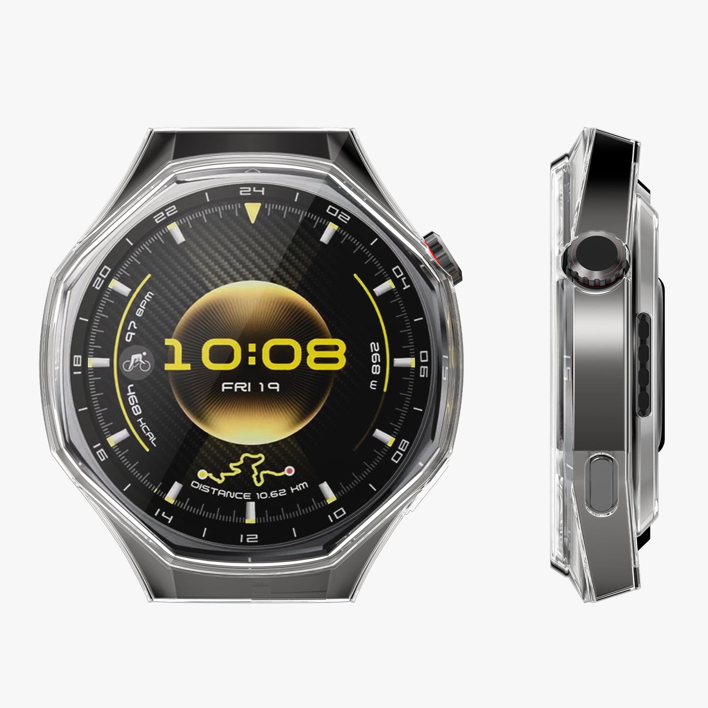 kwmobile Hülle für Huawei Watch GT6 Pro 46mm Fullbody Display Cover Set