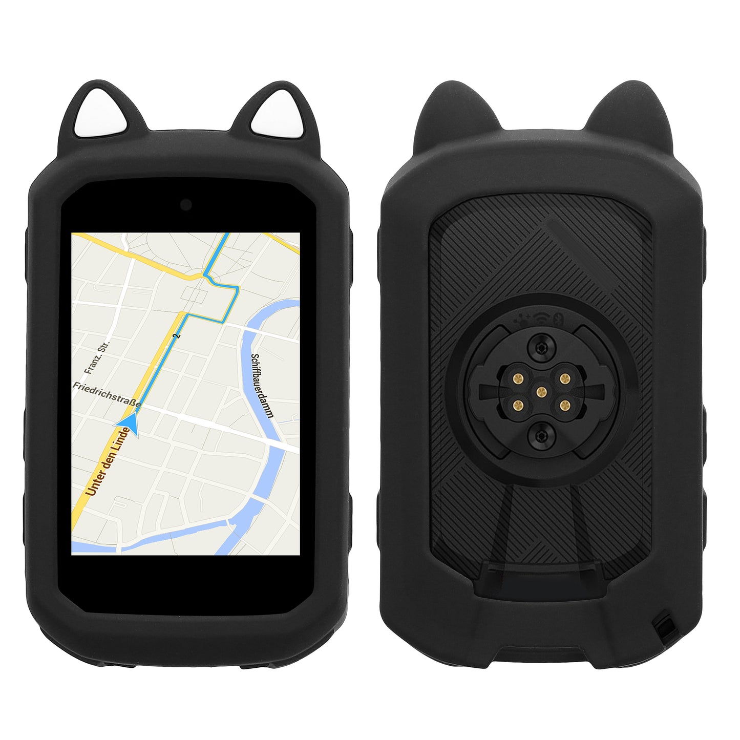 kwmobile Hülle kompatibel mit Garmin Edge 850 / 550 - Backcover für Bike GPS Computer - Schutzhülle Fahrradcomputer