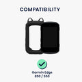 kwmobile Hülle kompatibel mit Garmin Edge 850 / 550 - Backcover für Bike GPS Computer - Schutzhülle Fahrradcomputer