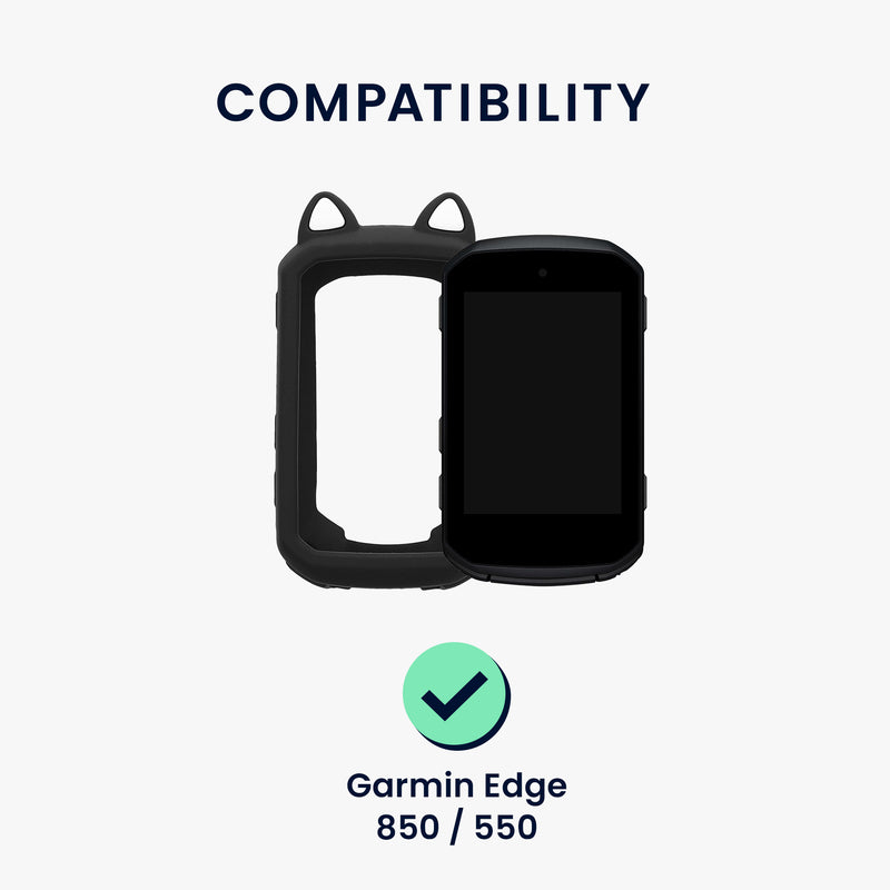 kwmobile Hülle kompatibel mit Garmin Edge 850 / 550 - Backcover für Bike GPS Computer - Schutzhülle Fahrradcomputer