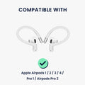 kwmobile Ohrbügel für In-Ear-Kopfhörer kompatibel mit Apple Airpods 1 / 2 / 3 / 4 / Pro 1 / Airpods Pro 2 Halterung - Ohr Halterung für Bluetoooth Kopfhörer