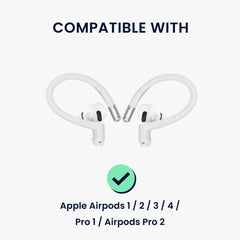 kwmobile Ohrbügel für In-Ear-Kopfhörer kompatibel mit Apple Airpods 1 / 2 / 3 / 4 / Pro 1 / Airpods Pro 2 Halterung