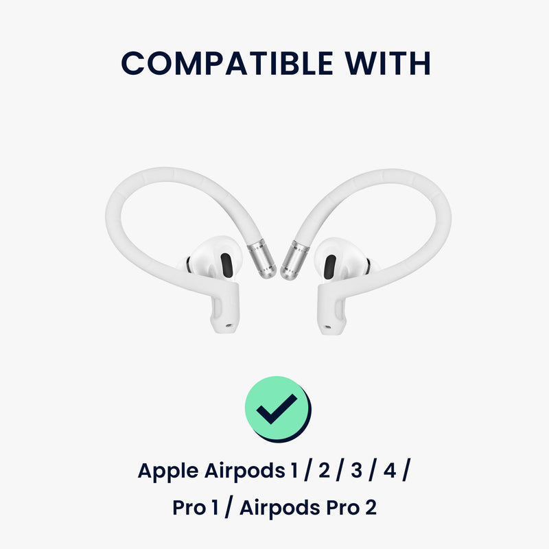 kwmobile Ohrbügel für In-Ear-Kopfhörer kompatibel mit Apple Airpods 1 / 2 / 3 / 4 / Pro 1 / Airpods Pro 2 Halterung - Ohr Halterung für Bluetoooth Kopfhörer