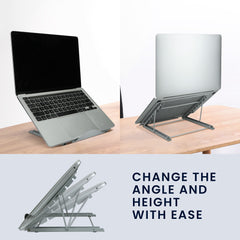 kwmobile Laptop Ständer für Laptop PC / Portable Monitor / Tablet Laptop Stand - Laptopständer Zubehör - Halterung