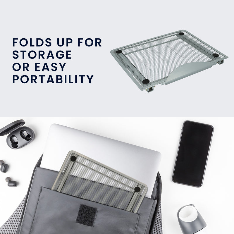kwmobile Laptop Ständer für Laptop PC / Portable Monitor / Tablet Laptop Stand - Laptopständer Zubehör - Halterung Notebook Ständer - Halter