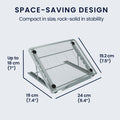 kwmobile Laptop Ständer für Laptop PC / Portable Monitor / Tablet Laptop Stand - Laptopständer Zubehör - Halterung Notebook Ständer - Halter