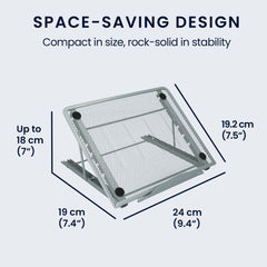 kwmobile Laptop Ständer für Laptop PC / Portable Monitor / Tablet Laptop Stand - Laptopständer Zubehör - Halterung
