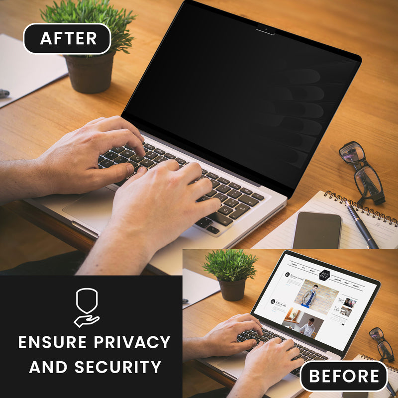 kwmobile Sichtschutzfolie für Apple Macbook Pro 16.2 2024 M4 A3403 / A3186 Folie - Blickschutzfolie Privacy Screen - Laptop Folie magnetisch - Anti Spy Folie - Laptop Schutz