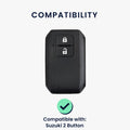 kwmobile Autoschlüssel Schutzhülle kompatibel mit Suzuki 2-Tasten Autoschlüssel Keyless Go Hülle