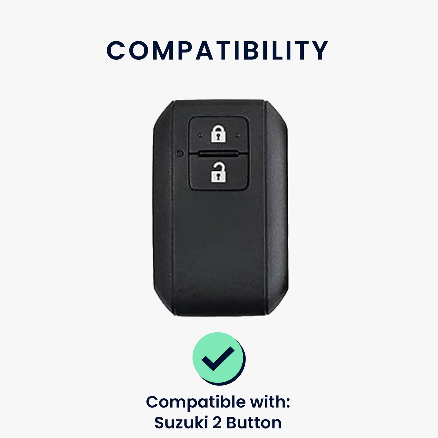 kwmobile Autoschlüssel Schutzhülle kompatibel mit Suzuki 2-Tasten Autoschlüssel Keyless Go Hülle
